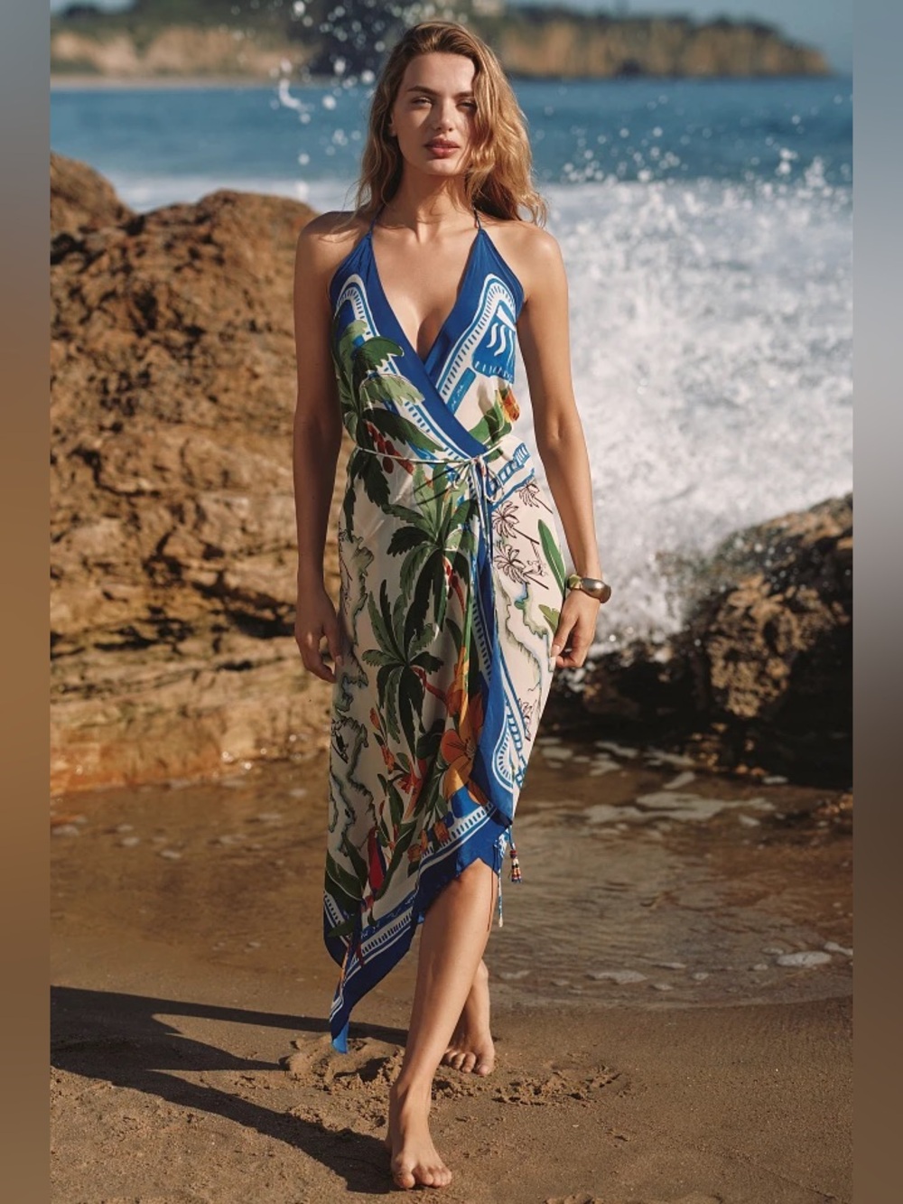 FARM Rio Tropical Destination Sleeveless
Maxi Dress / Cover up